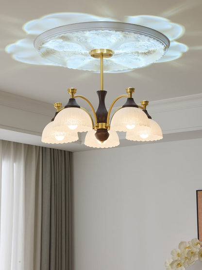 Rosetta Chandelier - Elegant Crystal Lighting with Adjustable Brightne
