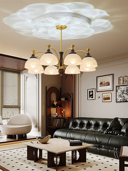 Rosetta Chandelier - Elegant Crystal Lighting with Adjustable Brightne