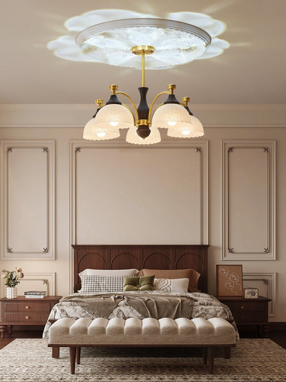 Rosetta Chandelier - Elegant Crystal Lighting with Adjustable Brightne