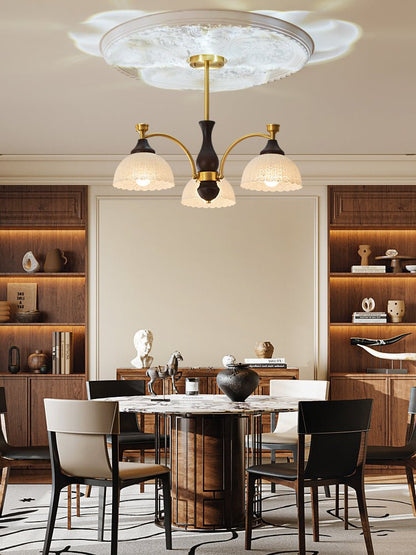Rosetta Chandelier - Elegant Crystal Lighting with Adjustable Brightne