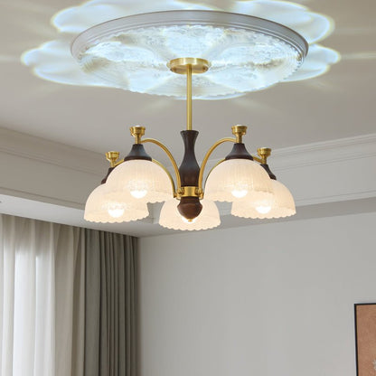 Rosetta Chandelier - Elegant Crystal Lighting with Adjustable Brightne