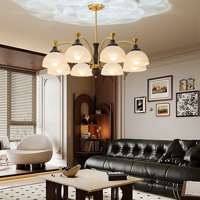 Rosetta Chandelier - Elegant Crystal Lighting with Adjustable Brightne