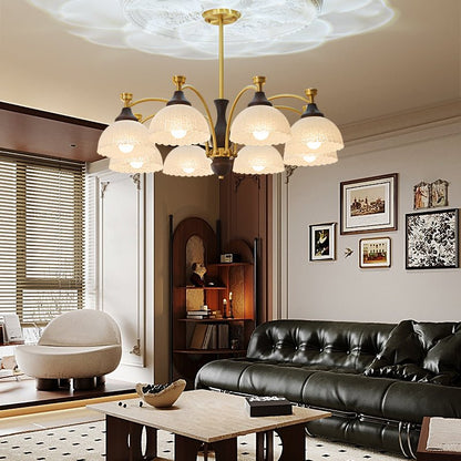 Rosetta Chandelier - Elegant Crystal Lighting with Adjustable Brightne