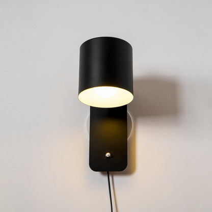 Rotatable Cylinder Plug-in Wall Lamp with Adjustable Brightness & Mode
