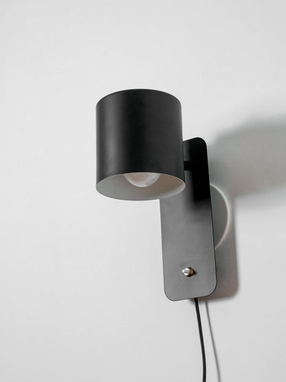 Rotatable Cylinder Plug-in Wall Lamp with Adjustable Brightness & Mode