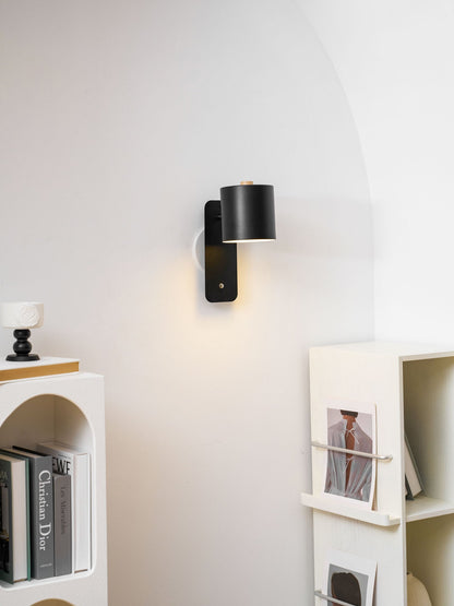 Rotatable Rechargeable Wall Lamp with Adjustable Brightness and USB Ch
