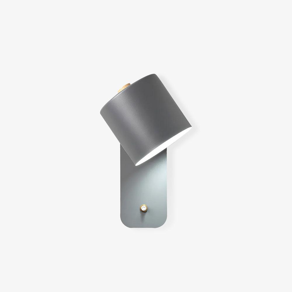 Rotatable Cylinder Wall Lamp with Adjustable Brightness and Modern Des