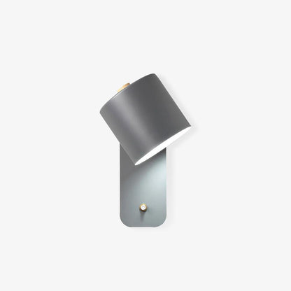 Rotatable Cylinder Wall Lamp with Adjustable Brightness and Modern Des