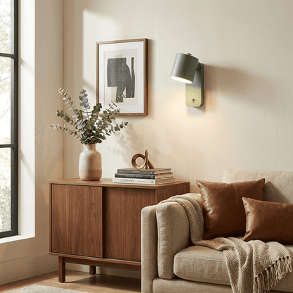 Rotatable Cylinder Wall Lamp with Adjustable Brightness and Modern Des