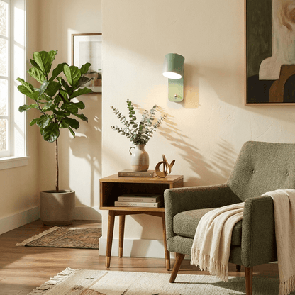 Rotatable Cylinder Wall Lamp with Adjustable Brightness and Modern Des
