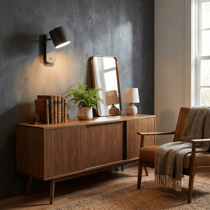 Rotatable Cylinder Wall Lamp with Adjustable Brightness and Modern Des