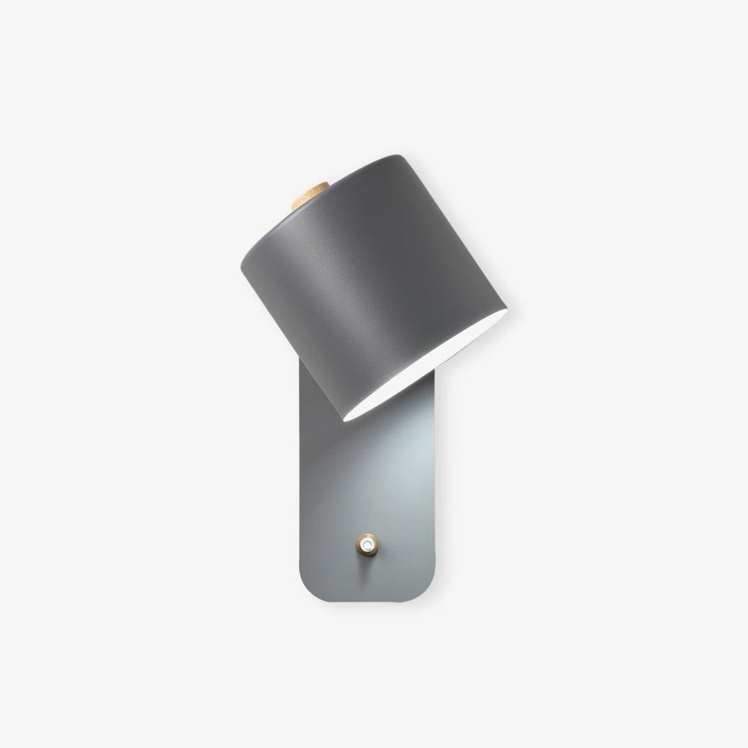 Rotatable Cylinder Wall Lamp with Adjustable Brightness and Modern Des