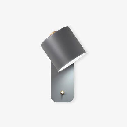 Rotatable Cylinder Wall Lamp with Adjustable Brightness and Modern Des