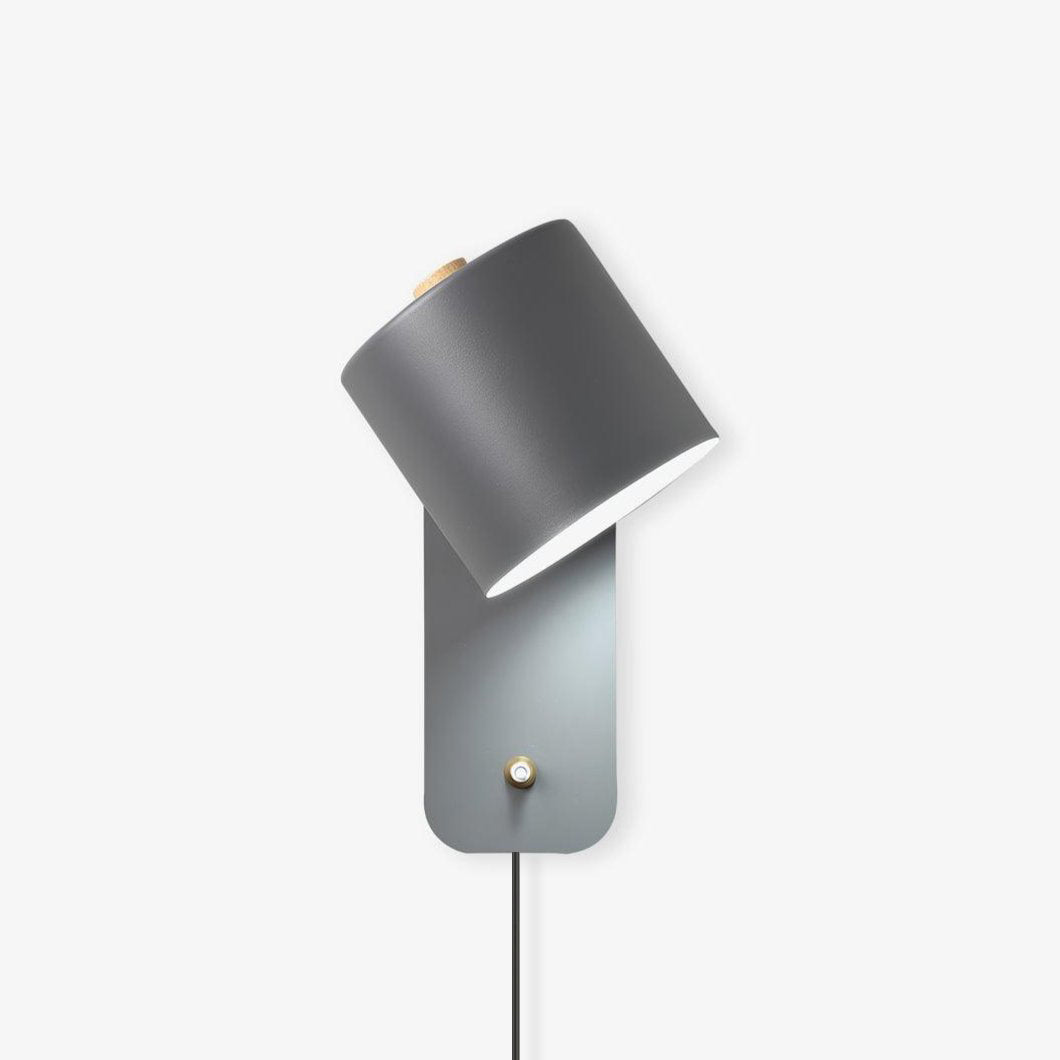 Rotatable Cylinder Plug-in Wall Lamp with Adjustable Brightness & Mode