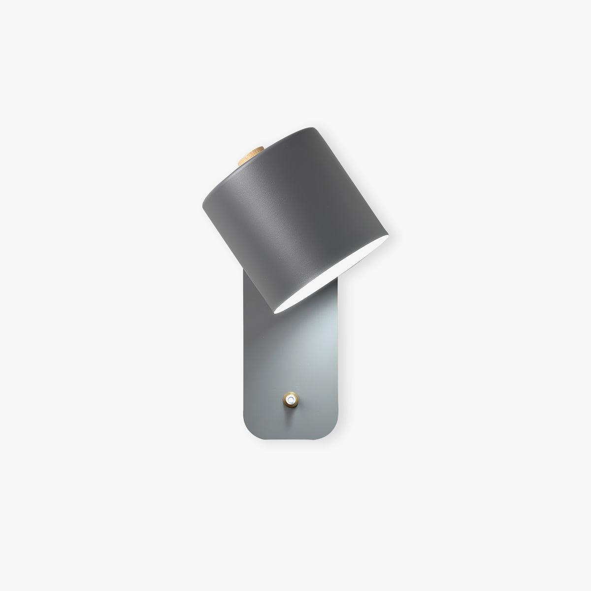 Rotatable Cylinder Wall Lamp with Adjustable Brightness and Modern Des