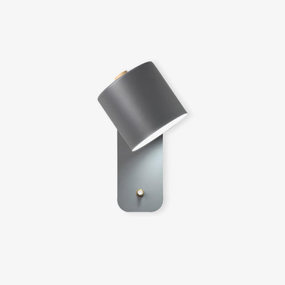 Rotatable Cylinder Wall Lamp with Adjustable Brightness and Modern Des