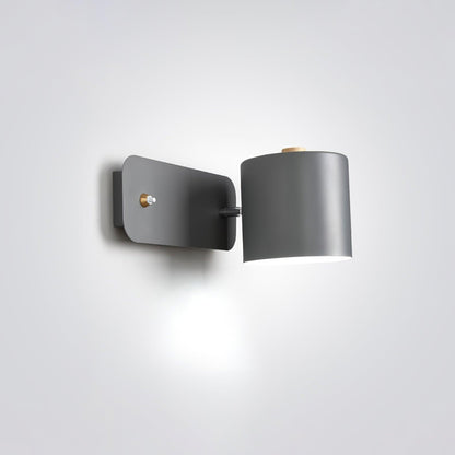 Rotatable Cylinder Wall Lamp with Adjustable Brightness and Modern Des