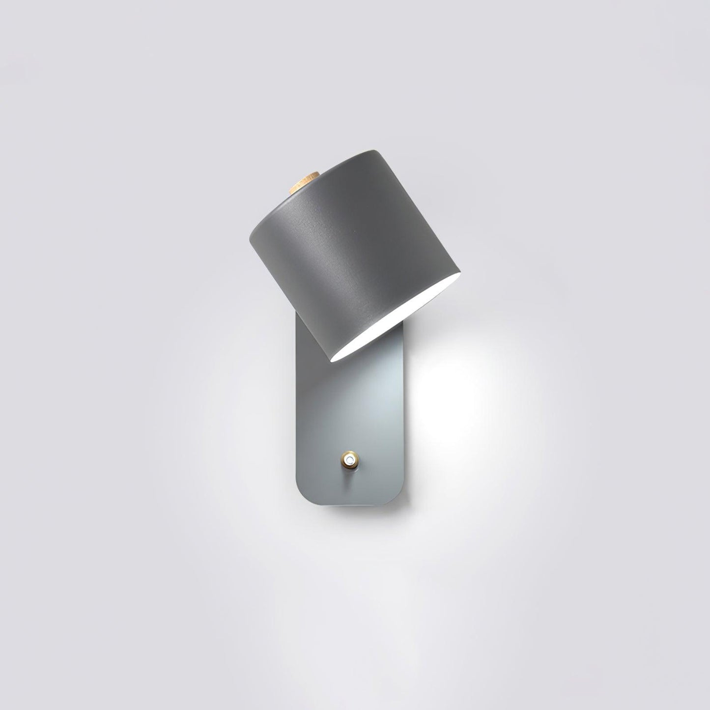 Rotatable Cylinder Wall Lamp with Adjustable Brightness and Modern Des