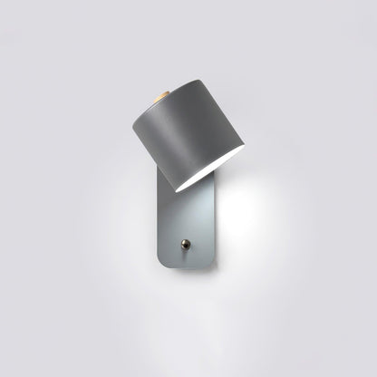 Rotatable Rechargeable Wall Lamp with Adjustable Brightness and USB Ch