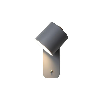 Rotatable Cylinder Wall Lamp with Adjustable Brightness and Modern Des