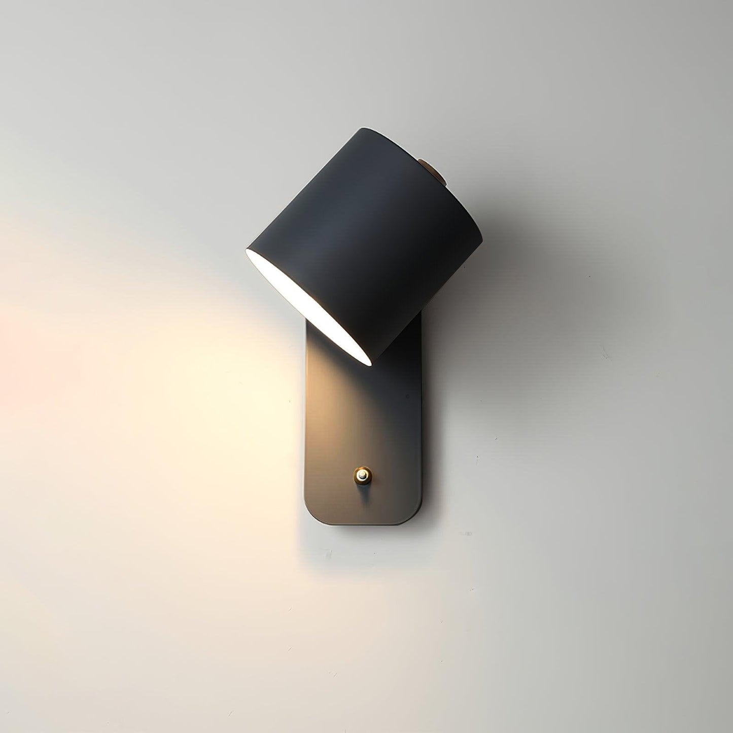 Rotatable Cylinder Wall Lamp with Adjustable Brightness and Modern Des