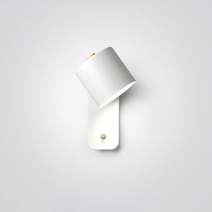 Rotatable Cylinder Wall Lamp with Adjustable Brightness and Modern Des
