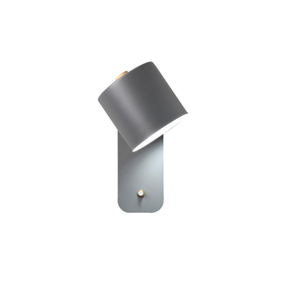 Rotatable Cylinder Wall Lamp with Adjustable Brightness and Modern Des