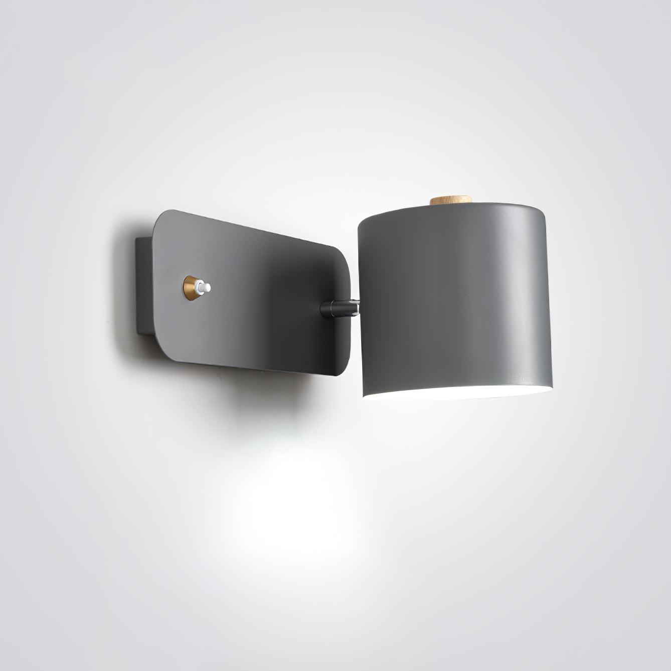 Rotatable Cylinder Wall Lamp with Adjustable Brightness and Modern Des