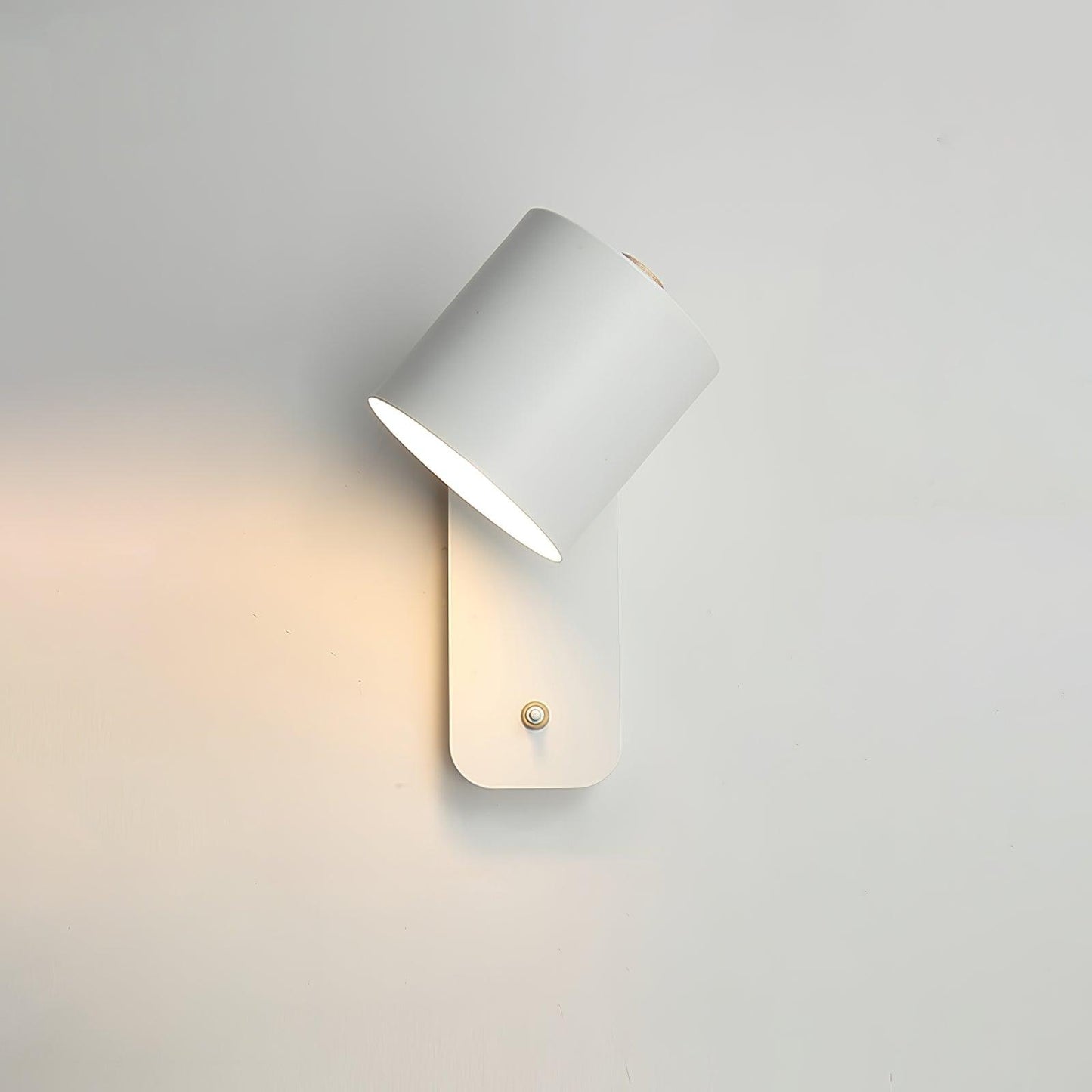 Rotatable Cylinder Wall Lamp with Adjustable Brightness and Modern Des