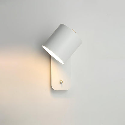 Rotatable Cylinder Wall Lamp with Adjustable Brightness and Modern Des