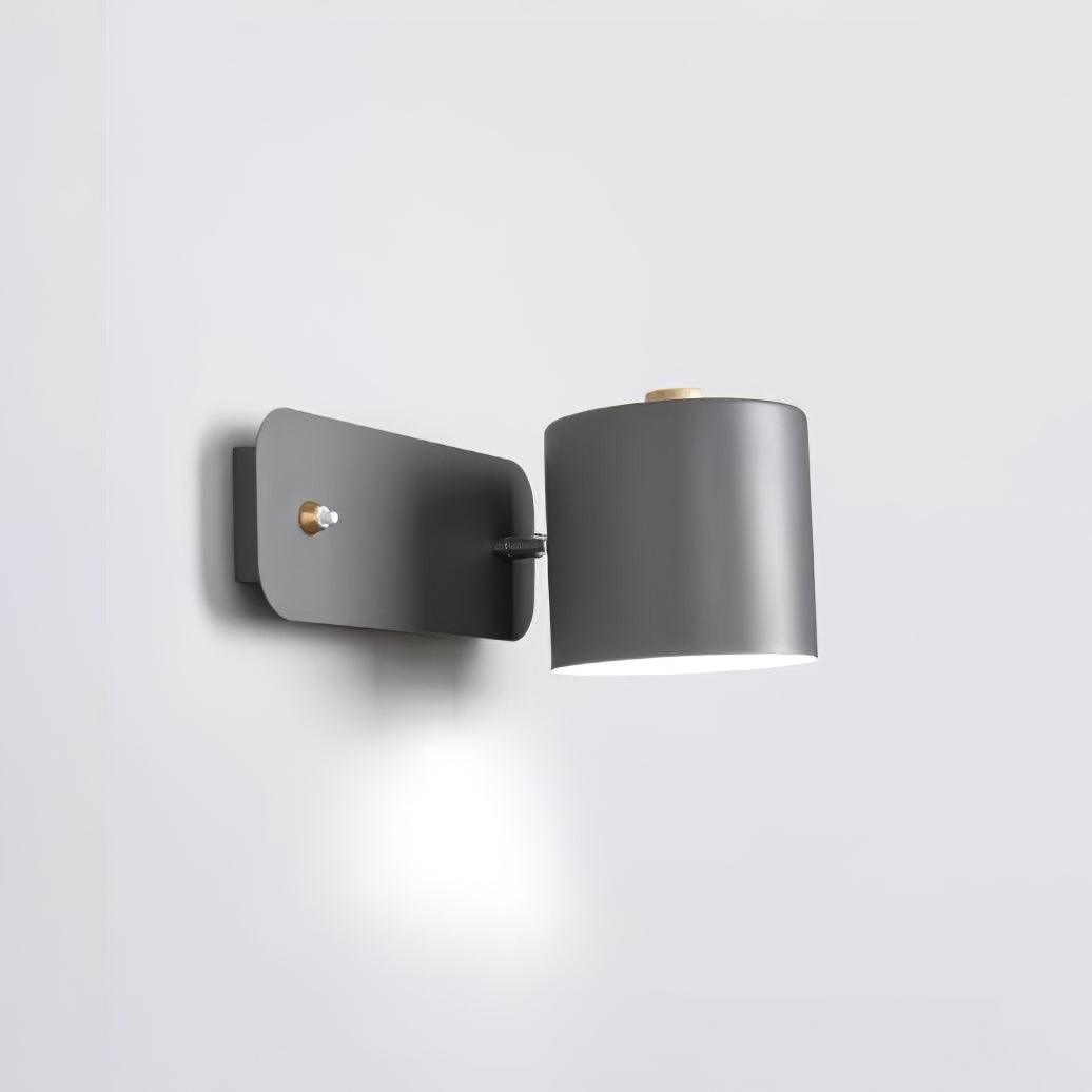 Rotatable Cylinder Wall Lamp with Adjustable Brightness and Modern Des