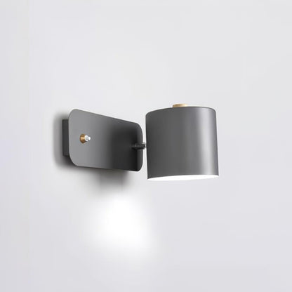 Rotatable Cylinder Wall Lamp with Adjustable Brightness and Modern Des