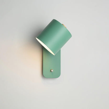 Rotatable Cylinder Wall Lamp with Adjustable Brightness and Modern Des