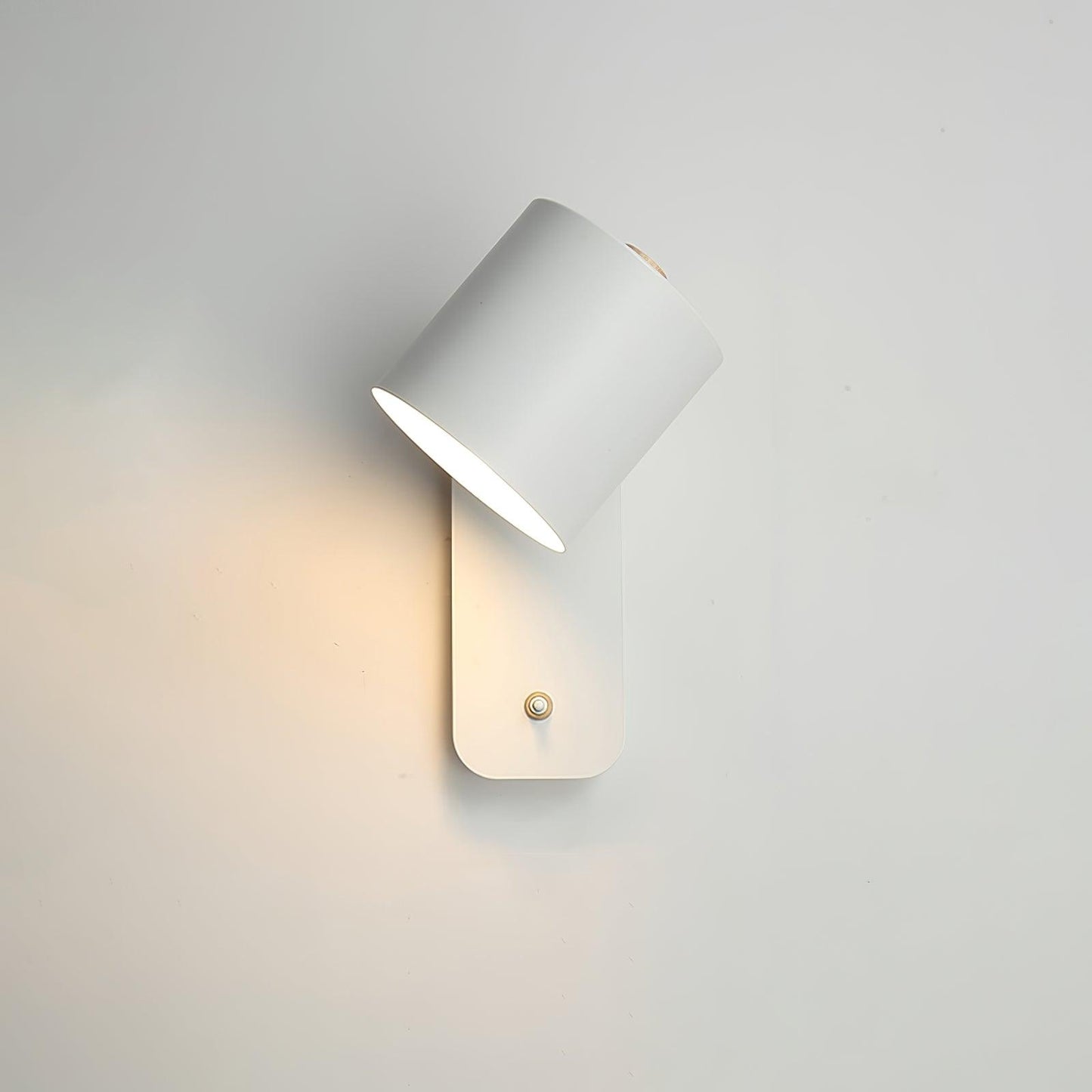 Rotatable Cylinder Wall Lamp with Adjustable Brightness and Modern Des
