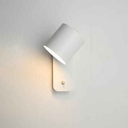 Rotatable Cylinder Wall Lamp with Adjustable Brightness and Modern Des
