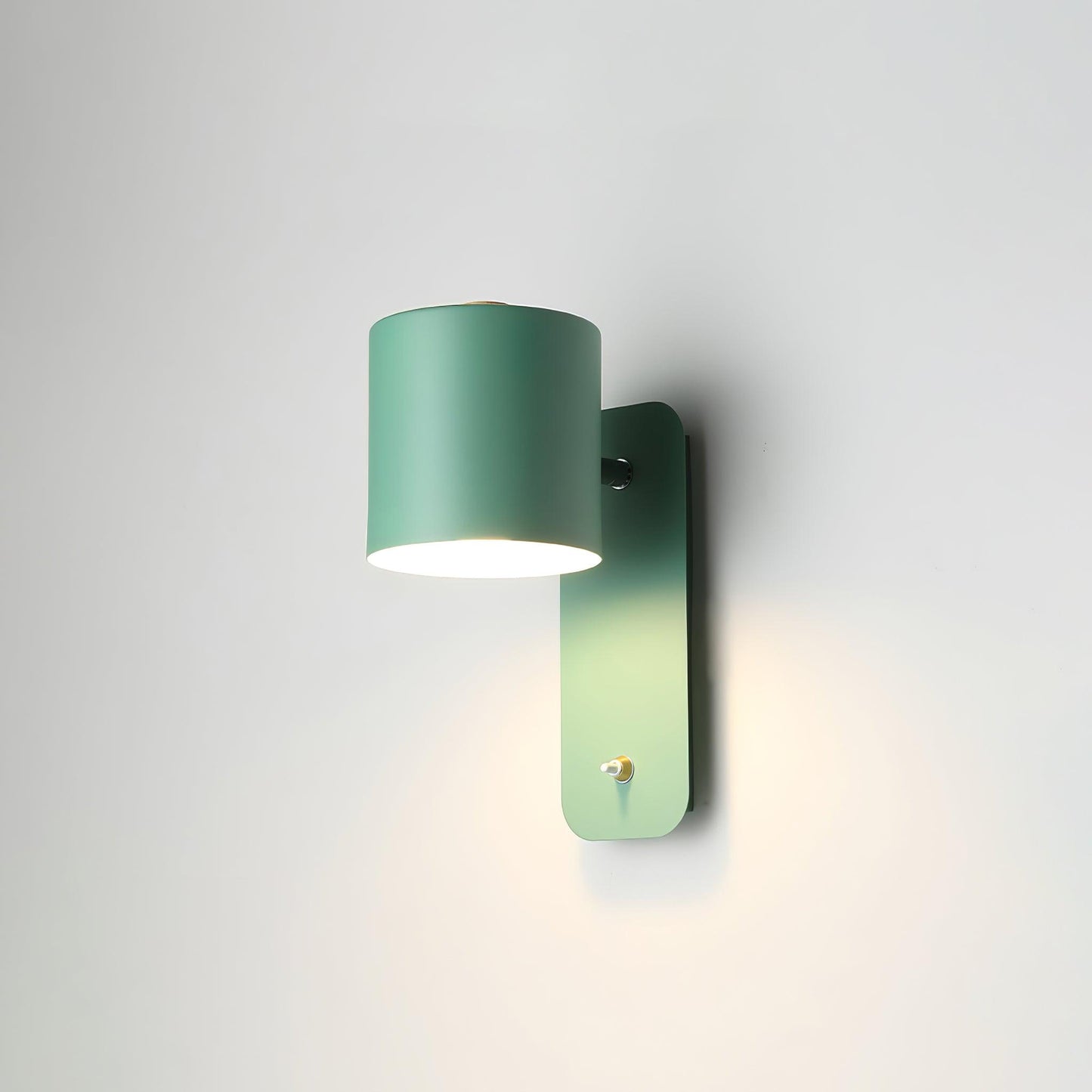 Rotatable Cylinder Wall Lamp with Adjustable Brightness and Modern Des