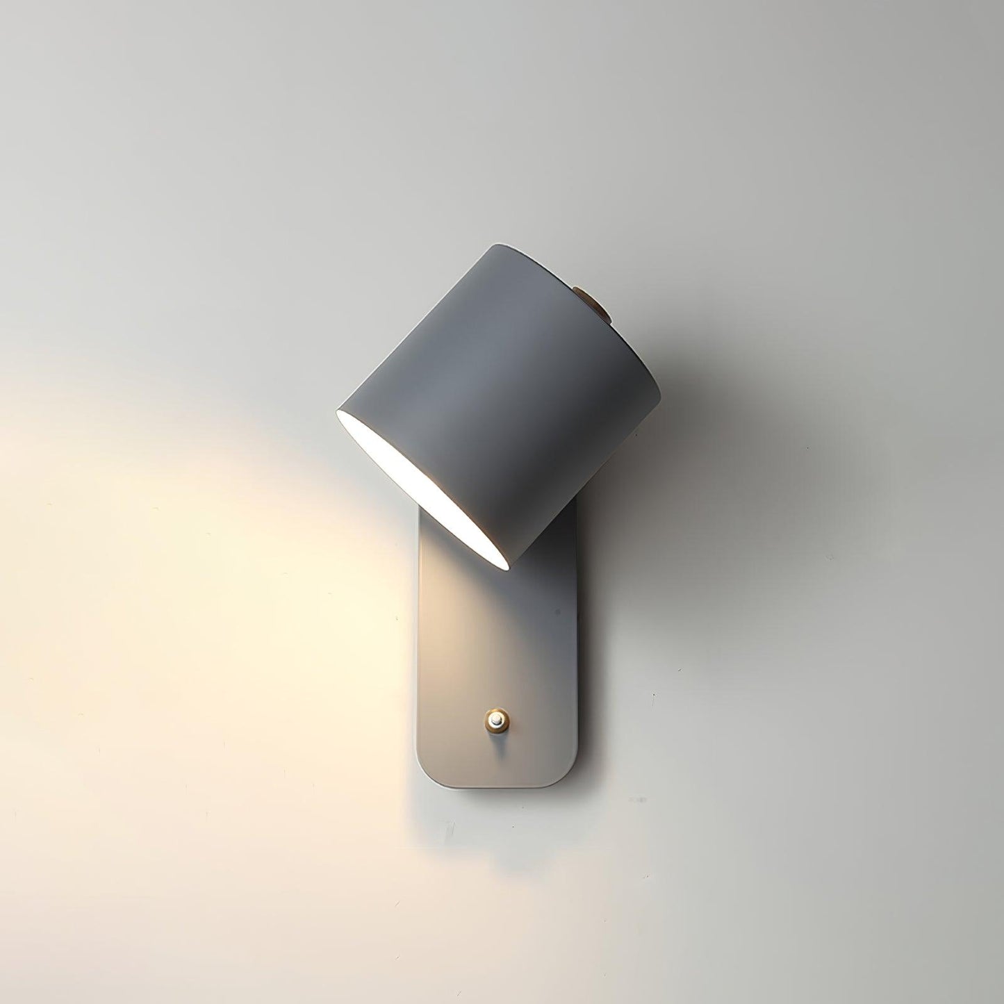 Rotatable Cylinder Wall Lamp with Adjustable Brightness and Modern Des