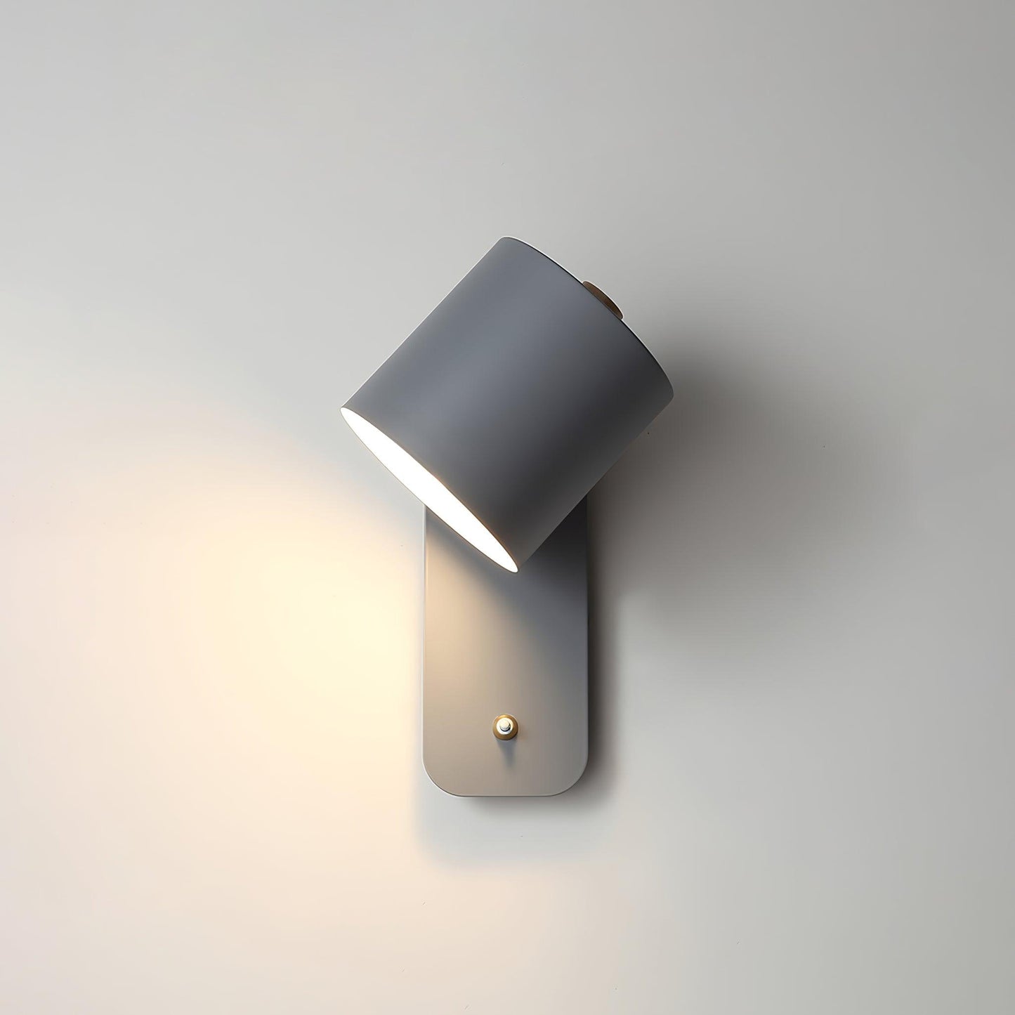 Rotatable Cylinder Wall Lamp with Adjustable Brightness and Modern Des