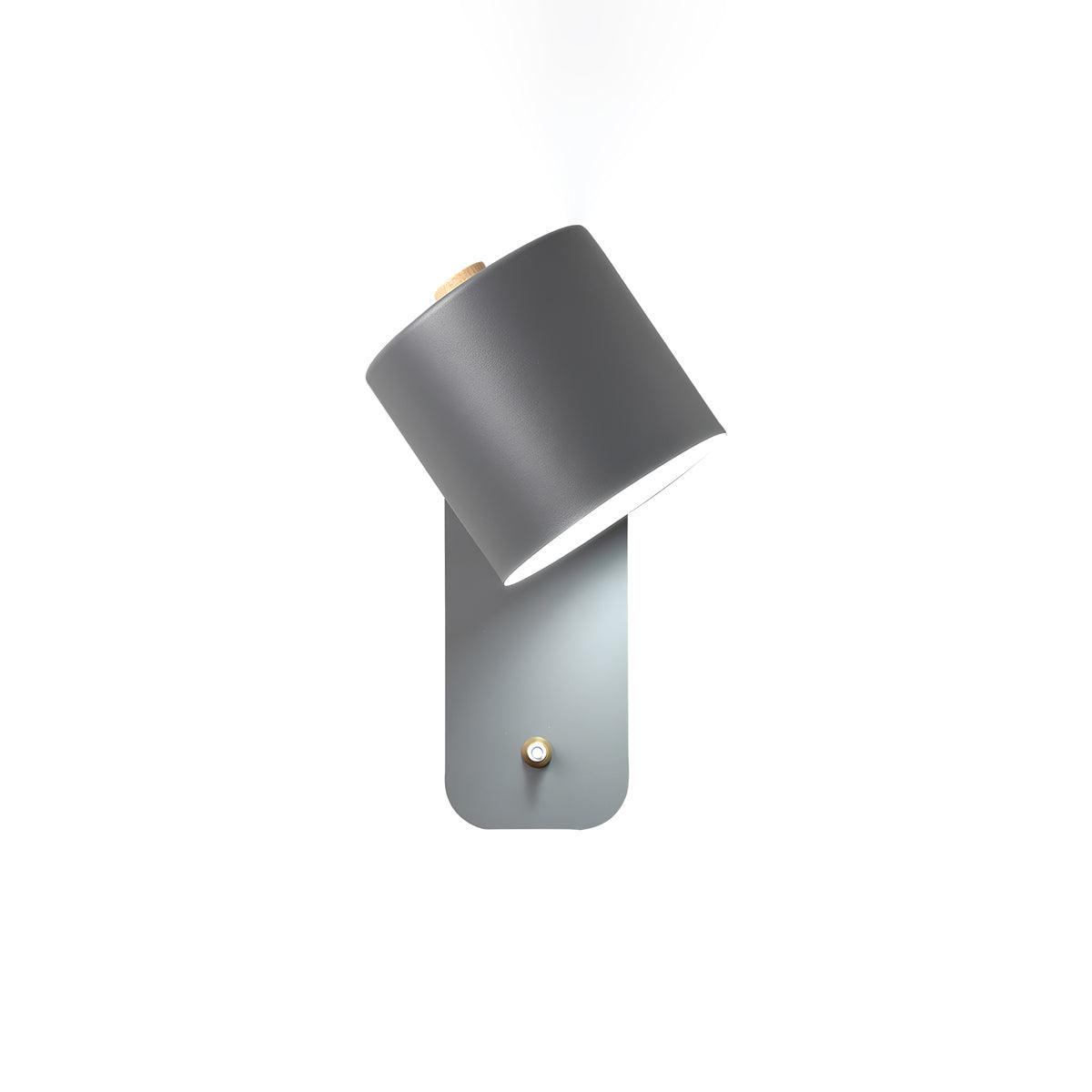 Rotatable Cylinder Wall Lamp with Adjustable Brightness and Modern Des