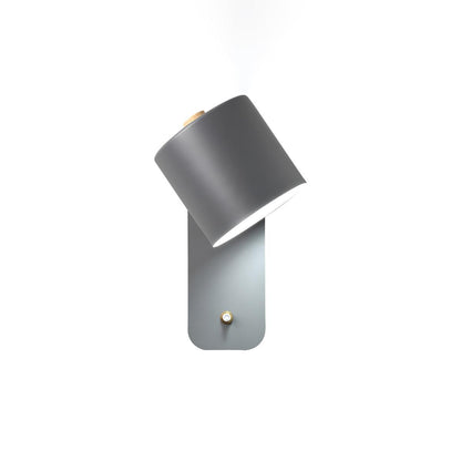 Rotatable Cylinder Wall Lamp with Adjustable Brightness and Modern Des