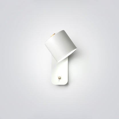 Rotatable Cylinder Wall Lamp with Adjustable Brightness and Modern Des