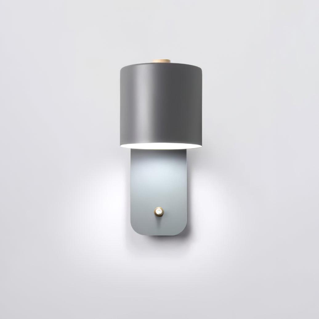 Rotatable Cylinder Wall Lamp with Adjustable Brightness and Modern Des