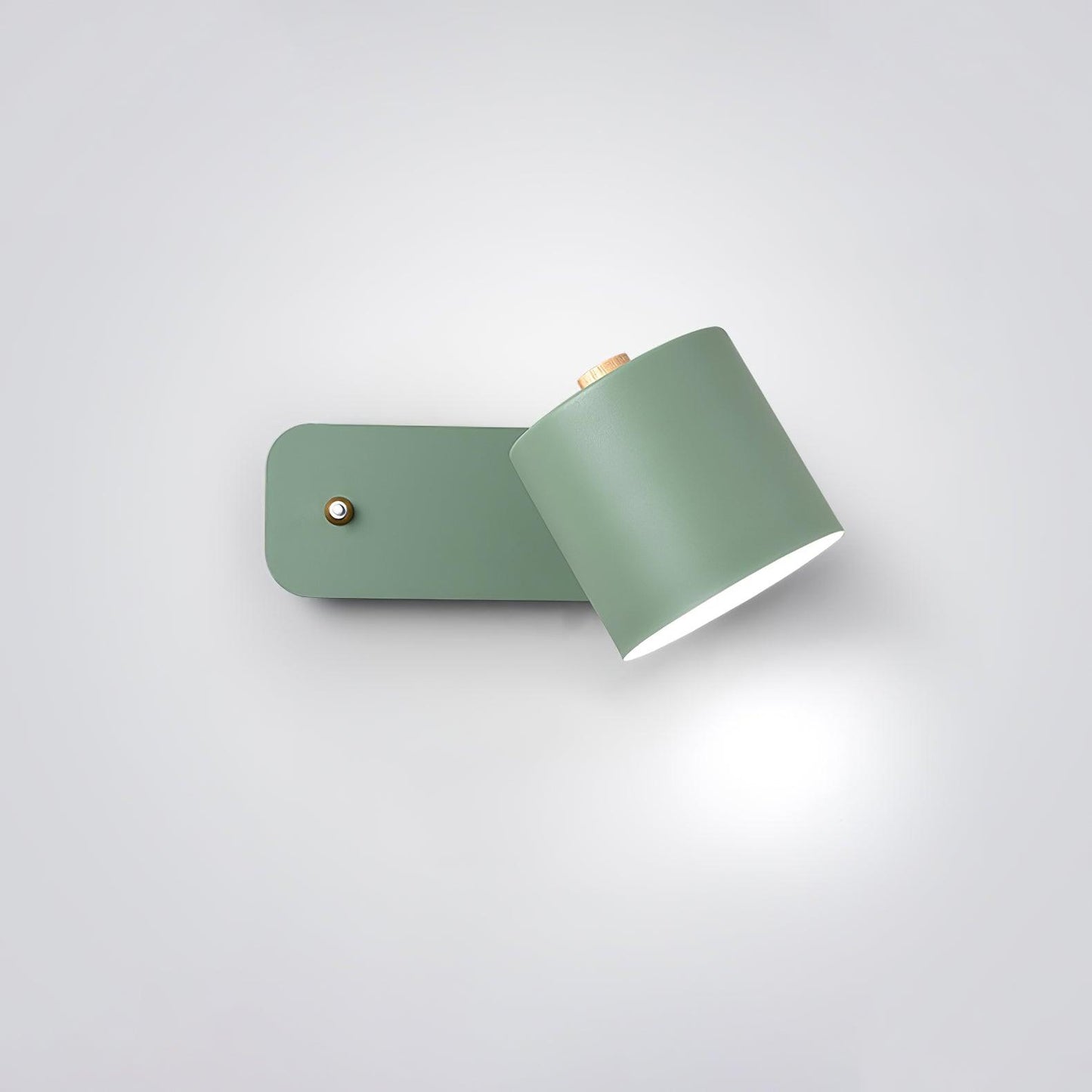 Rotatable Cylinder Wall Lamp with Adjustable Brightness and Modern Des