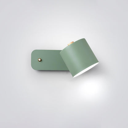 Rotatable Cylinder Wall Lamp with Adjustable Brightness and Modern Des