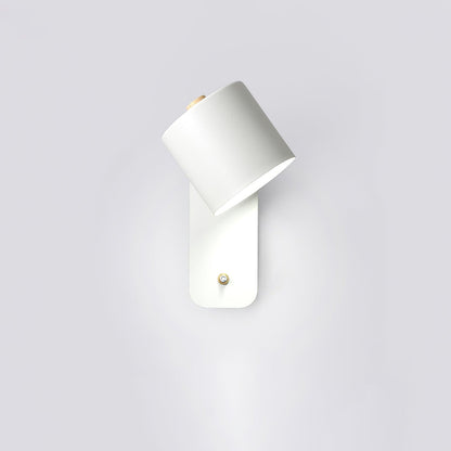 Rotatable Cylinder Wall Lamp with Adjustable Brightness and Modern Des