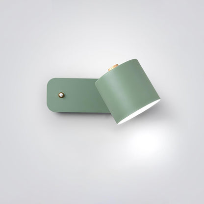 Rotatable Cylinder Wall Lamp with Adjustable Brightness and Modern Des