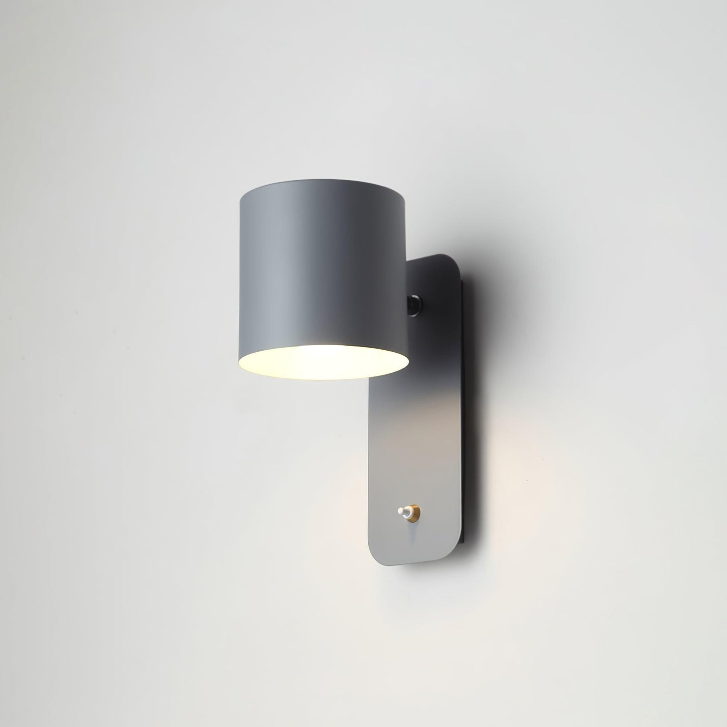 Rotatable Cylinder Wall Lamp with Adjustable Brightness and Modern Des