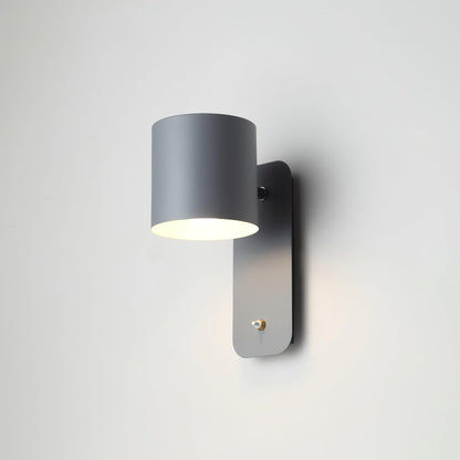 Rotatable Cylinder Wall Lamp with Adjustable Brightness and Modern Des