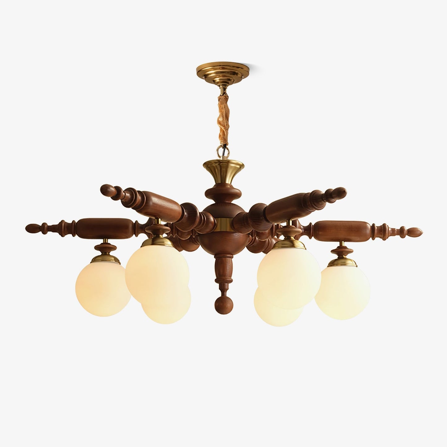 Elegant Rotating Stick Chandelier - Adjustable Height, Energy Efficien