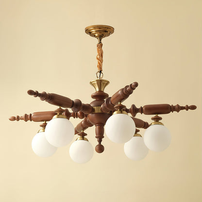 Elegant Rotating Stick Chandelier - Adjustable Height, Energy Efficien